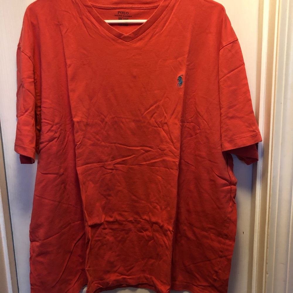 Salmon V-Neck Casual Ralph Lauren T